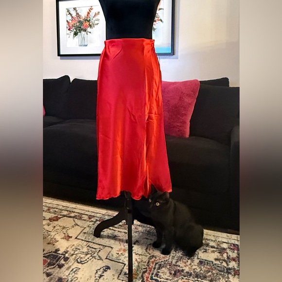 Express Dresses & Skirts - Express Vibrant Red Maxi Skirt